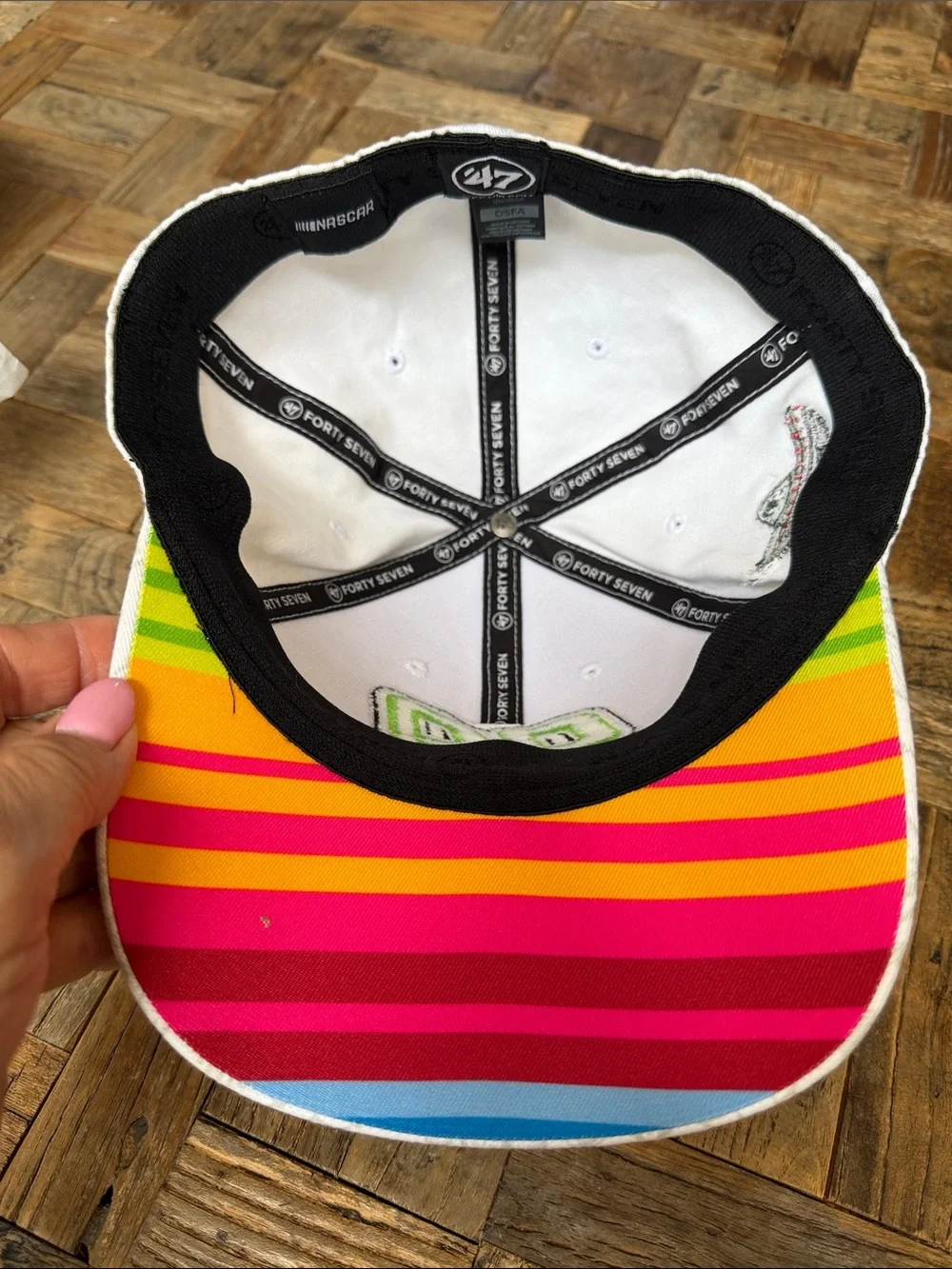 Daniel Suarez Trackhouse Racing #99 Flexfit Hat White Skull